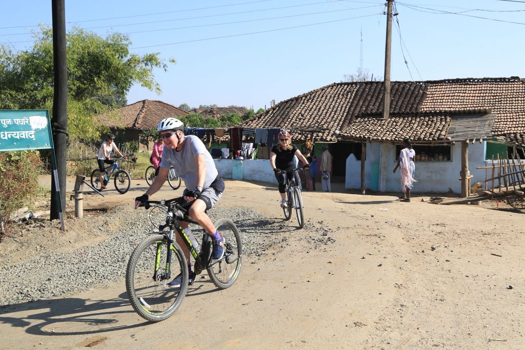 Cycling through the villages