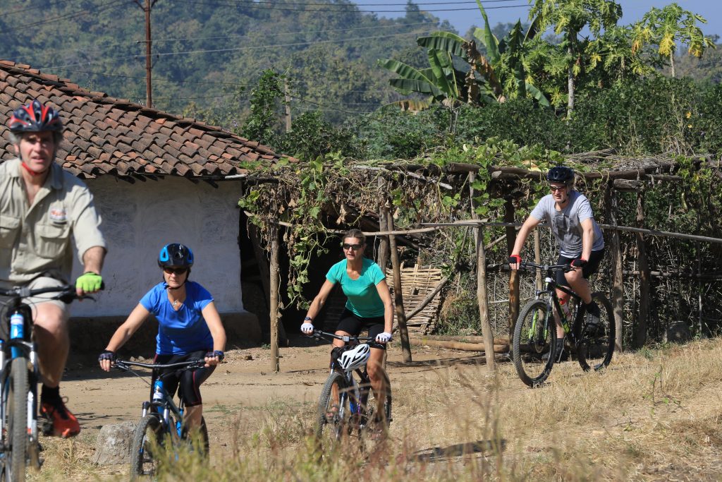 Cycling through the villages