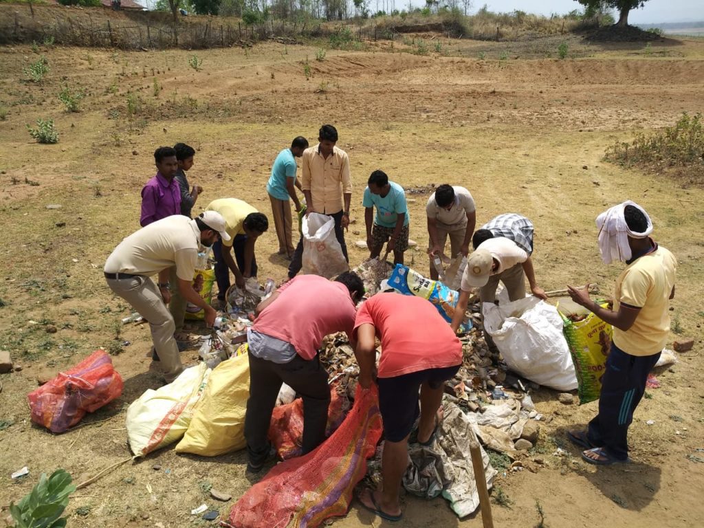 Clean river drive near Denwa river