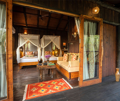 Treehouse stay in Bandhavgarh