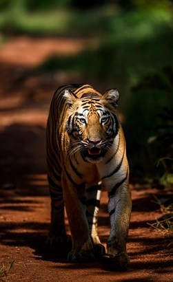 tiger walking