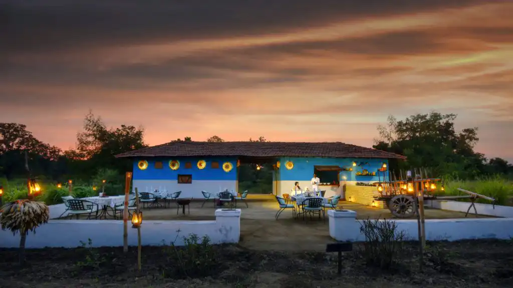 Lodge in the evening Sunset views