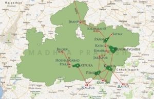 bandhavgarh national park map