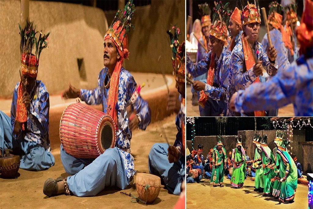 Tribal music and dance at Bandhavgarh
