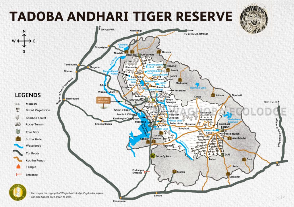 Tadoba National Park Map