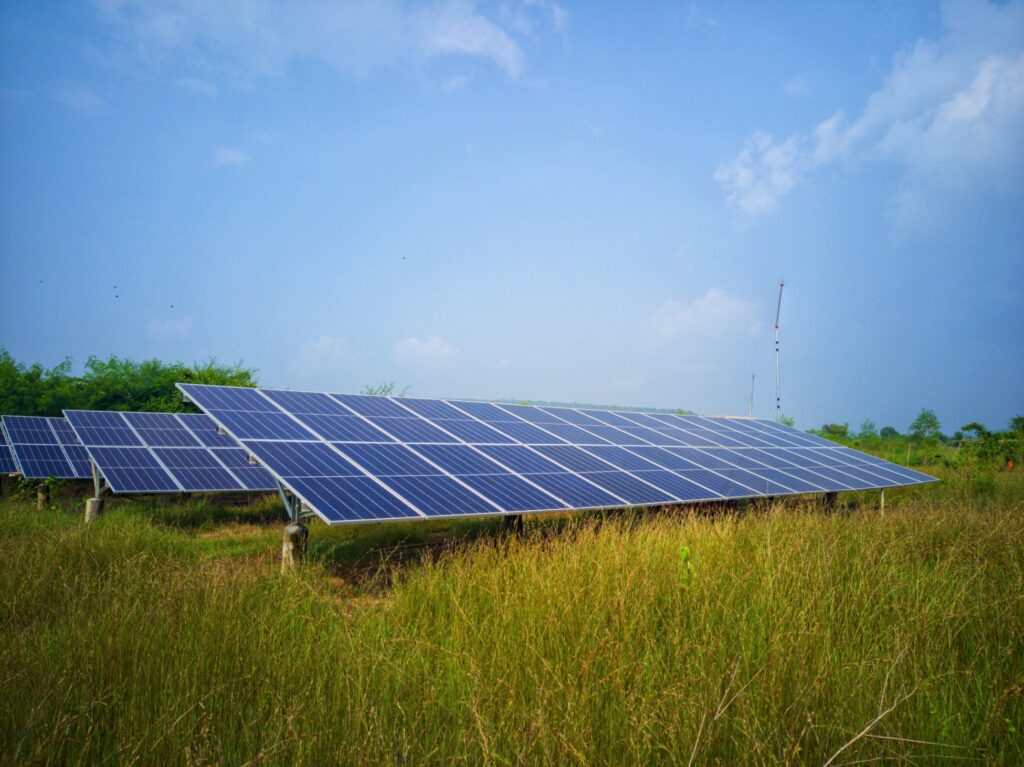 solar panel in tadoba national park 
